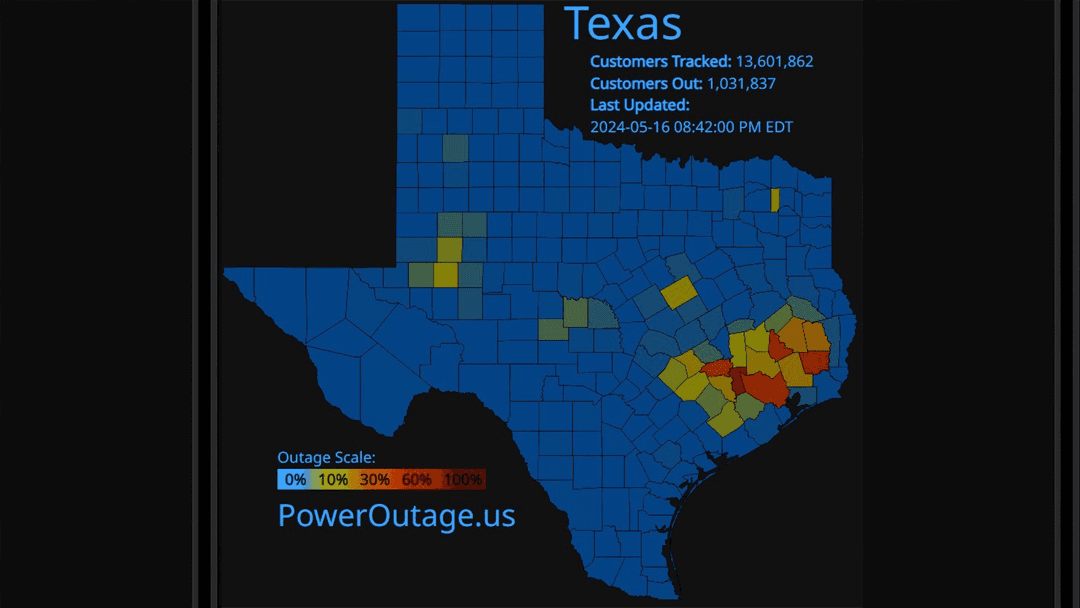 Mapa De Apagones En Texas