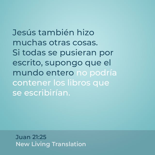 Juan 21:25